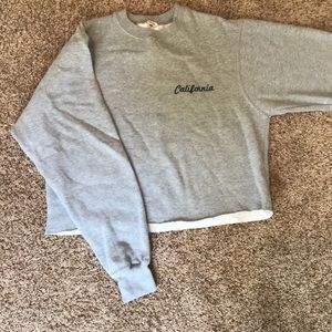 Brandy Melville California Cropped Sweatshirt